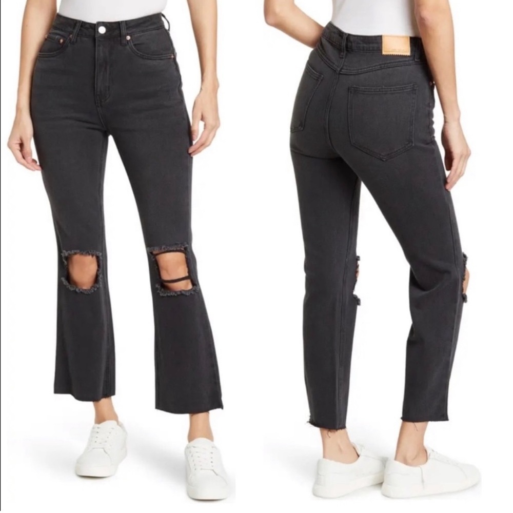 NWT size 30 Avec Les Filles | High Rise Straight Distressed Jeans